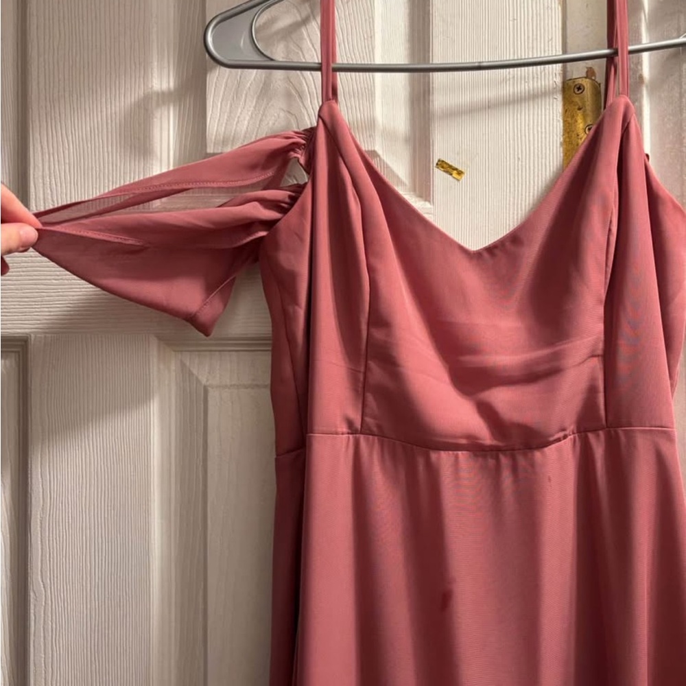 Birdy Grey Strapless Dusty Rose Dress